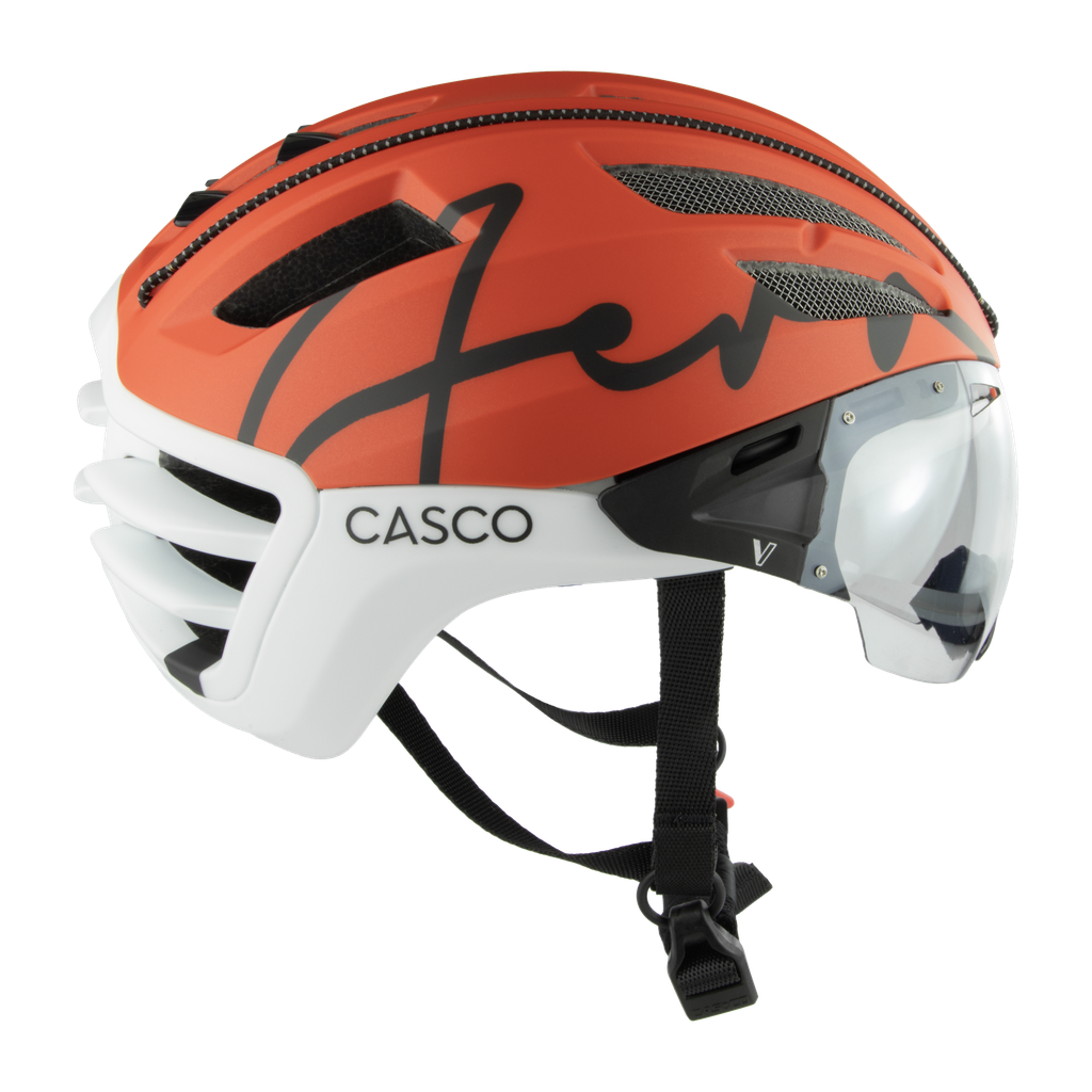 [50001800.10] Casco SPEEDairo (Aero Burned - orange-weiss, S 52-56cm)